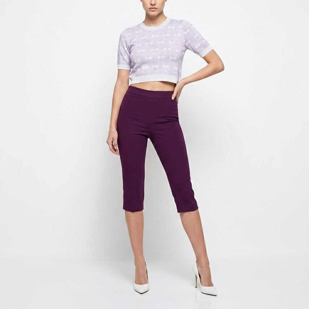 PINKO ピンコ レディース トップス ニット パープル 半袖ニット ロゴ キラキラ 100215-A0IT