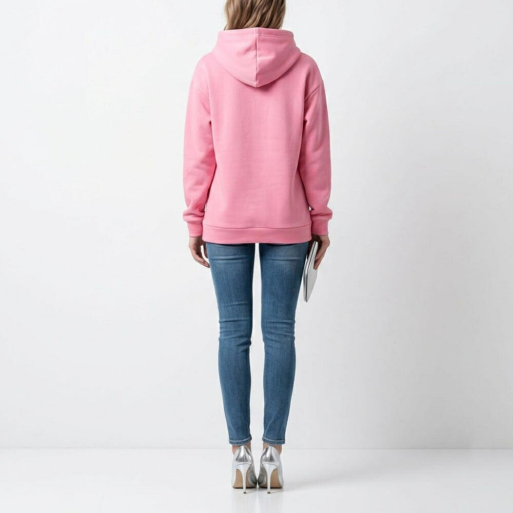 PINKO ピンコ レディース トップス スウェット・パーカー ピンク コットン フーディ プルオーバー 100464-A0LQ