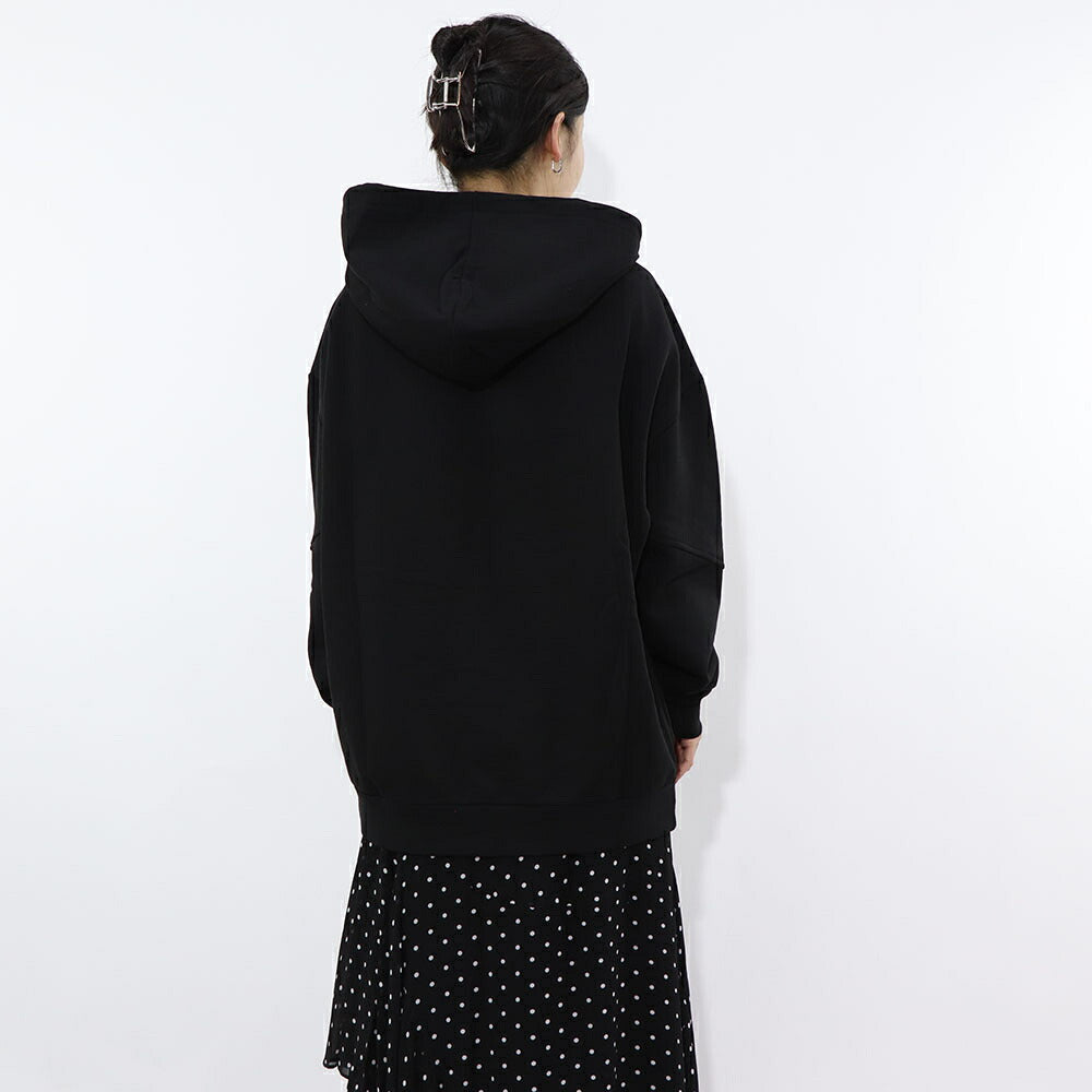 PINKO ブラック グラフィックプリント スウェットパーカー 1G15BQ-Y54B