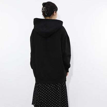 PINKO ブラック グラフィックプリント スウェットパーカー 1G15BQ-Y54B