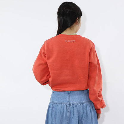 PINKO スウェット  オレンジ 裏起毛 クロップド丈 1G16LR-Y7E7