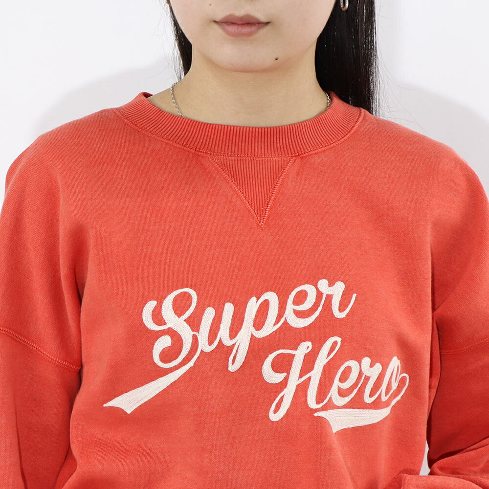 PINKO スウェット  オレンジ 裏起毛 クロップド丈 1G16LR-Y7E7