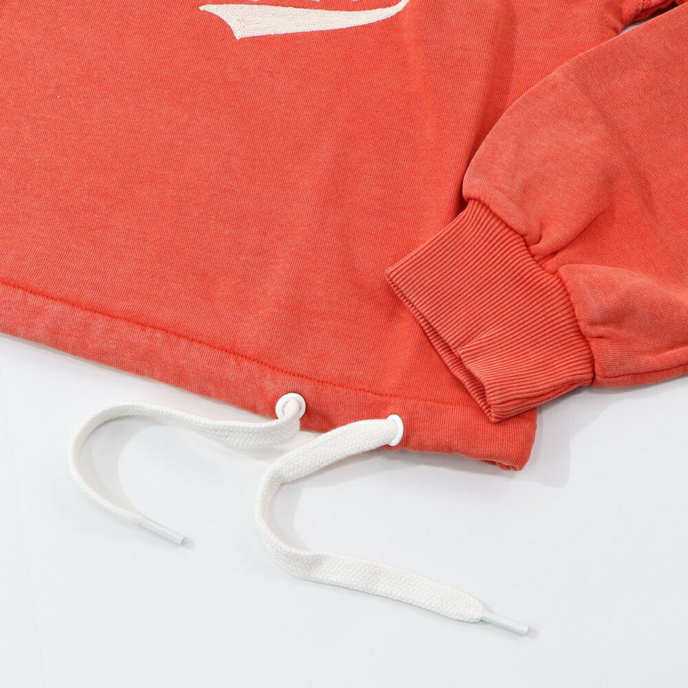 PINKO スウェット  オレンジ 裏起毛 クロップド丈 1G16LR-Y7E7