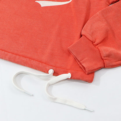 PINKO スウェット  オレンジ 裏起毛 クロップド丈 1G16LR-Y7E7