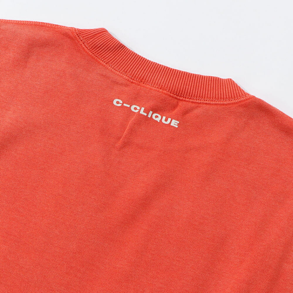 PINKO スウェット  オレンジ 裏起毛 クロップド丈 1G16LR-Y7E7