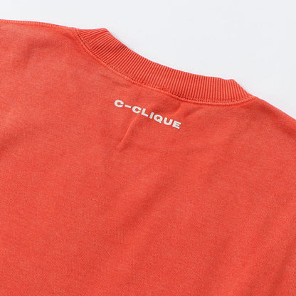 PINKO スウェット  オレンジ 裏起毛 クロップド丈 1G16LR-Y7E7