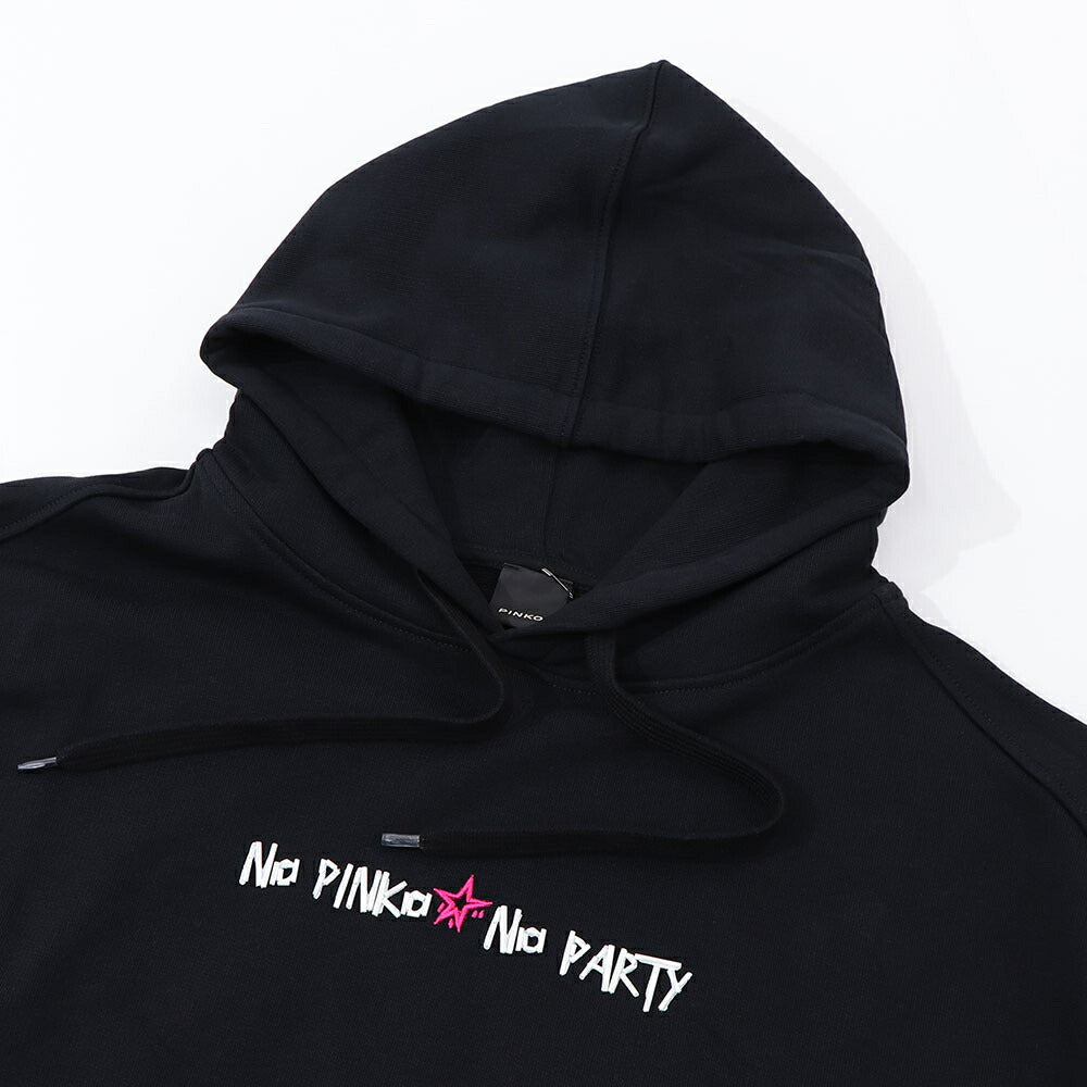 PINKO パーカー ブラック 1G16R3-Y54B