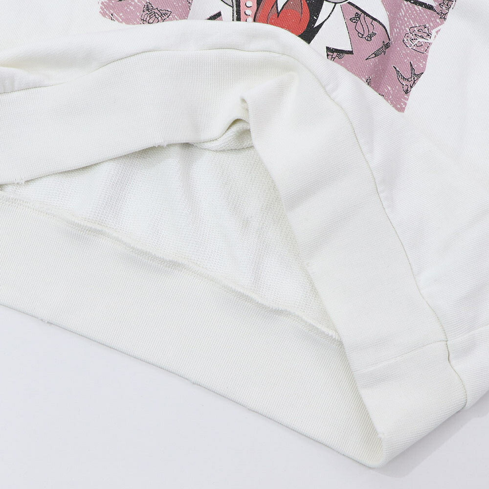 PINKO スウェット ホワイト グラフィックプリント 1G16UJ-Y54B