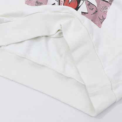 PINKO スウェット ホワイト グラフィックプリント 1G16UJ-Y54B