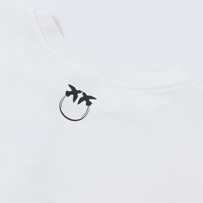 PINKO スウェット ホワイト グラフィックプリント 1G16UJ-Y54B