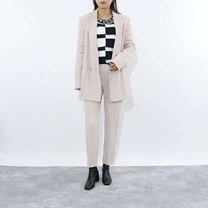 PINKO ニット ホワイト×ダークブルー ニット ボーダー 1G16YZ-Y7UQ