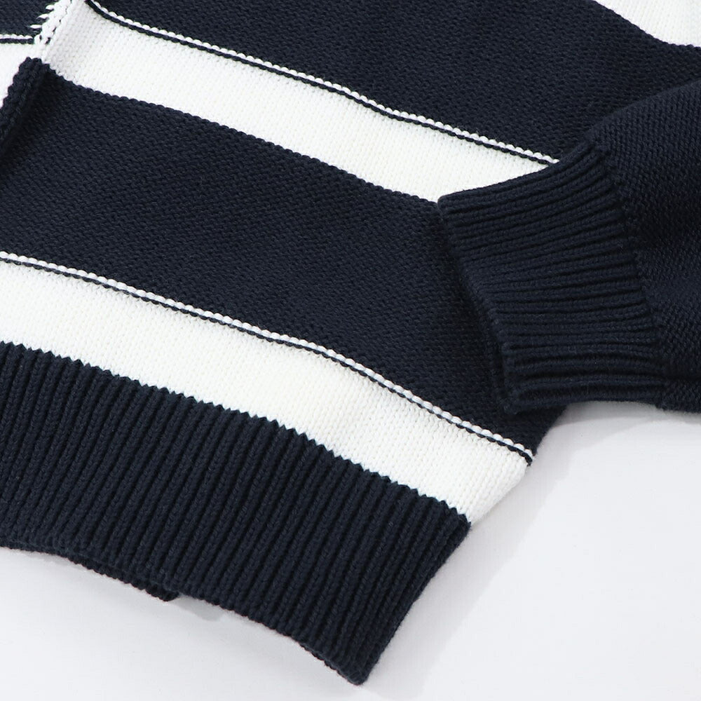 PINKO ニット ホワイト×ダークブルー ニット ボーダー 1G16YZ-Y7UQ