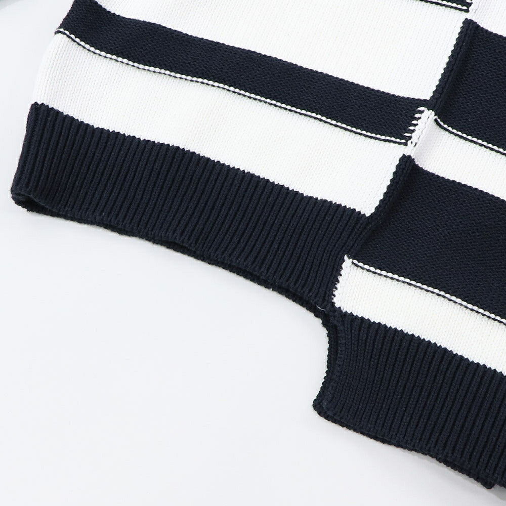 PINKO ニット ホワイト×ダークブルー ニット ボーダー 1G16YZ-Y7UQ