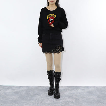 PINKO ニット  ブラック  刺繍 ウール 1G16ZT-Y7Z3