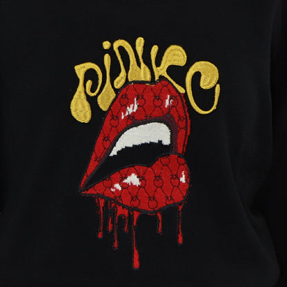 PINKO ニット  ブラック  刺繍 ウール 1G16ZT-Y7Z3