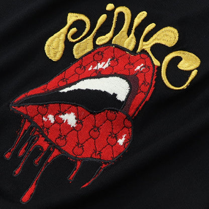 PINKO ニット  ブラック  刺繍 ウール 1G16ZT-Y7Z3