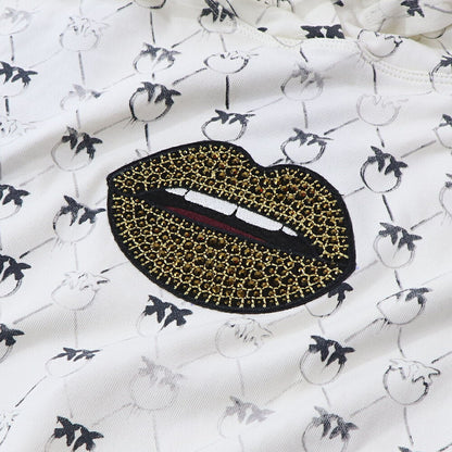 PINKO パーカー ホワイト ラインストーン プルオーバー 1G1726-Y7YT