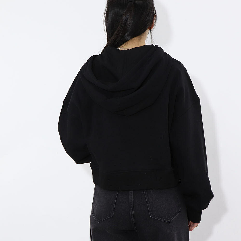 PINKO パーカー ブラック 刺繍 猫 フーデイ プルオーバー 1G185G-8314