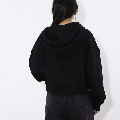 PINKO パーカー ブラック 刺繍 猫 フーデイ プルオーバー 1G185G-8314