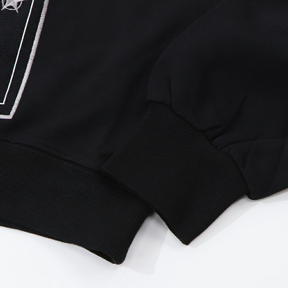 PINKO パーカー ブラック 刺繍 猫 フーデイ プルオーバー 1G185G-8314