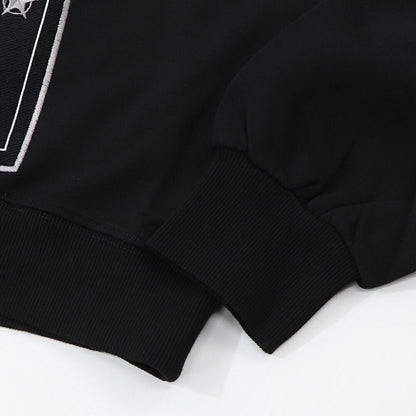 PINKO パーカー ブラック 刺繍 猫 フーデイ プルオーバー 1G185G-8314