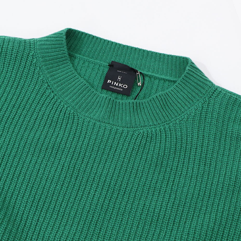 PINKO ニット  グリーン オーバーサイズ ハイネック 1Q107V-Y12L