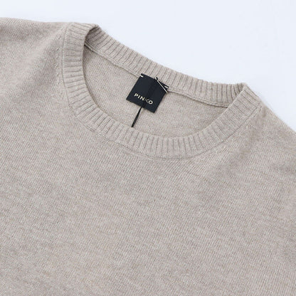 PINKO ニット グレー ブラウン ニット フリンジ付き 1B14VD-Y694