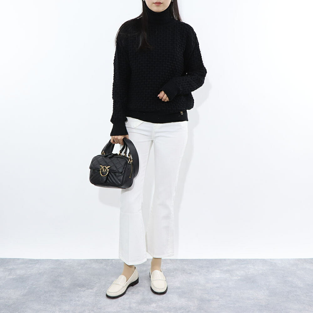 PINKO ブラック タートルネック 1B14X2-Y6QP