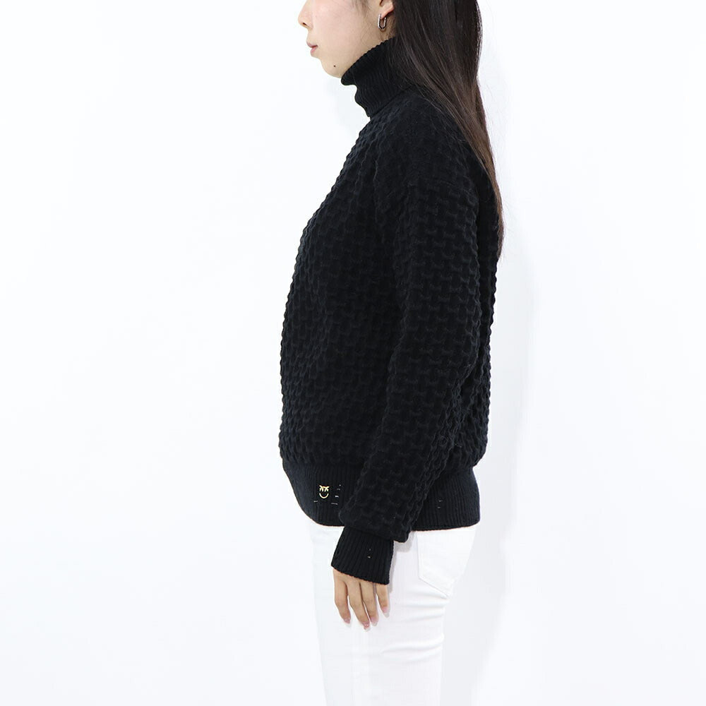 PINKO ブラック タートルネック 1B14X2-Y6QP