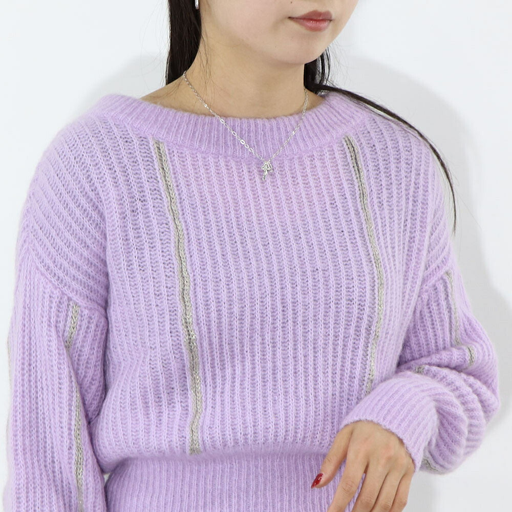 PINKO ニット  パープル モヘアニット 1G156L-Y6FW