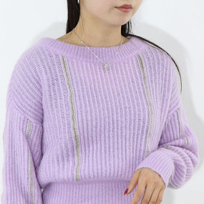 PINKO ニット  パープル モヘアニット 1G156L-Y6FW