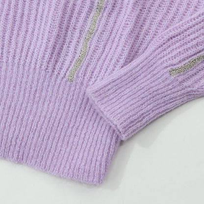 PINKO ニット  パープル モヘアニット 1G156L-Y6FW