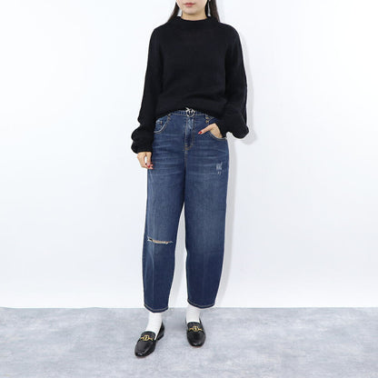 PINKO ニット  ブラック バックリボン ウール 1G156T-Y6E2