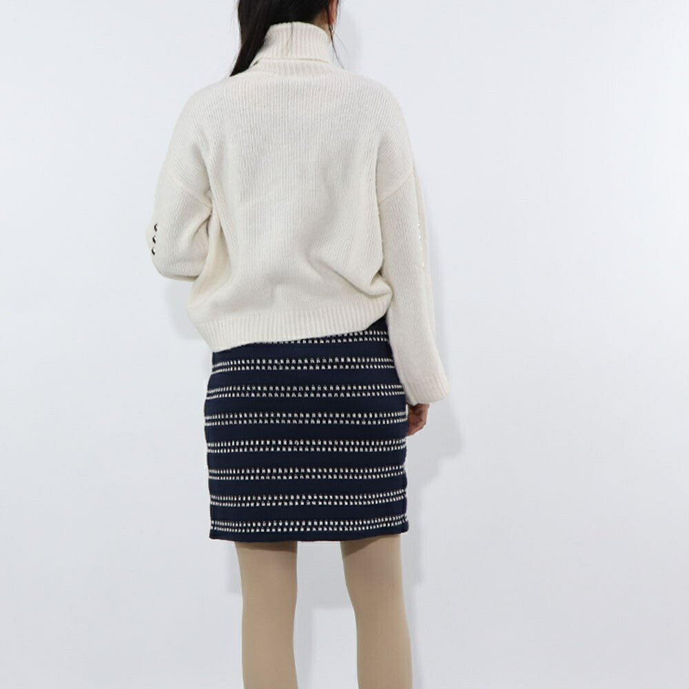 PINKO ニット ホワイト ハイネック 1G15JV-Y6CF