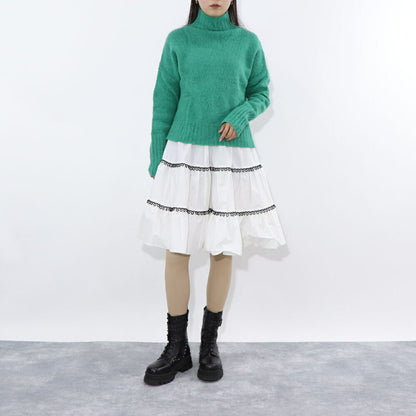 PINKO ニット  グリーン タートルネック 長袖ニット 1G16CG-Y7CK