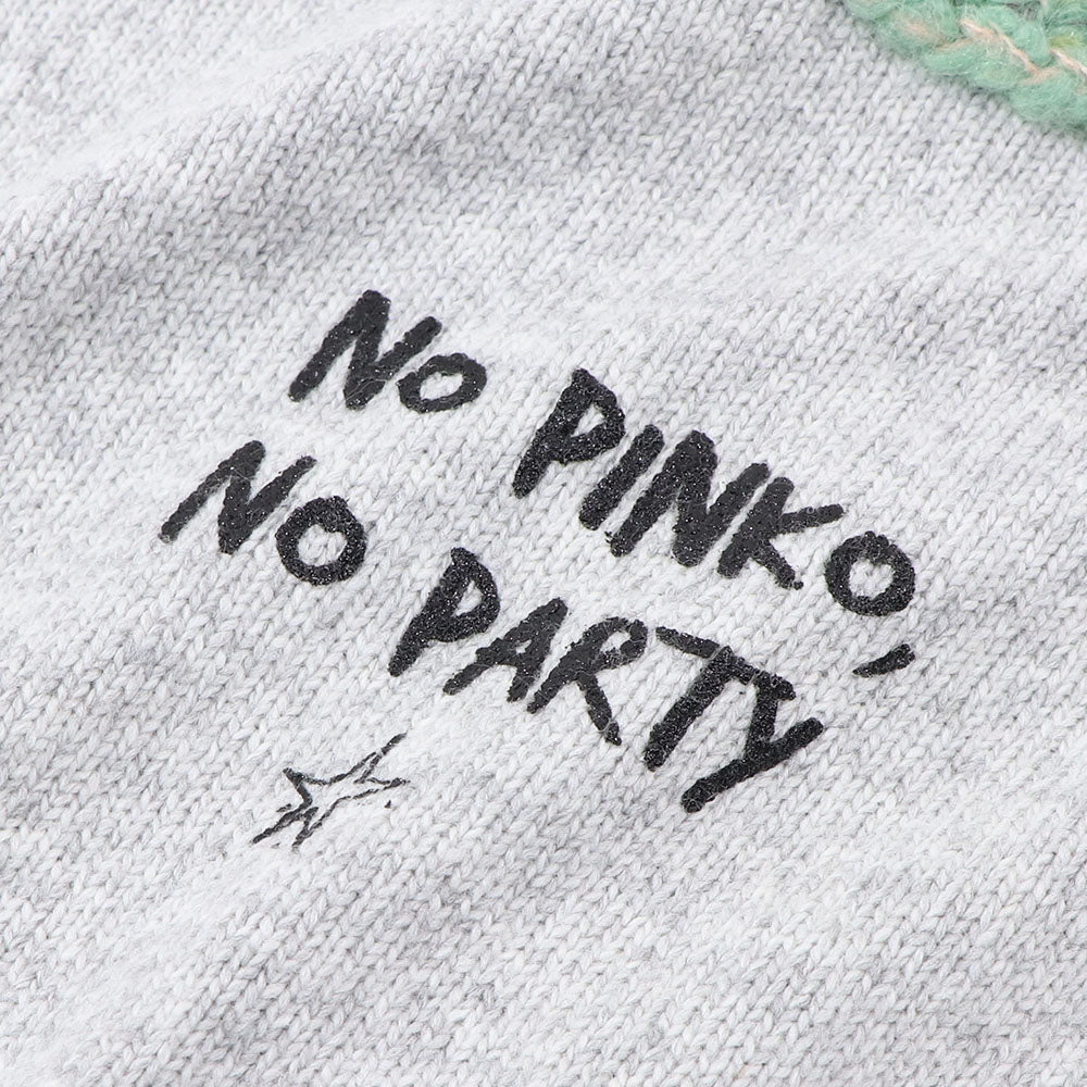 PINKO ニット グレー ロゴ オーバーサイズ 1G16EY-Y7EN