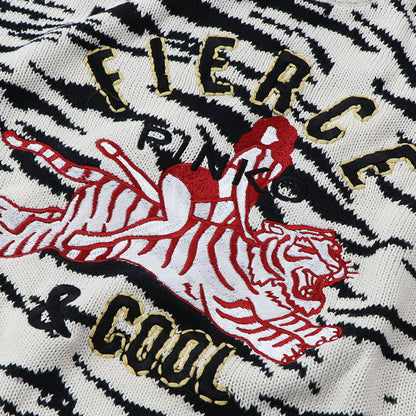 PINKO ニット  ホワイト ゼブラ ロゴ 1G17N2-Y81Z