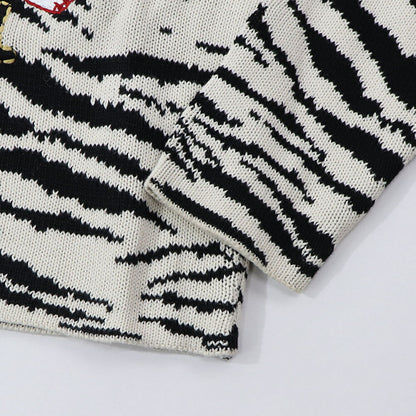 PINKO ニット  ホワイト ゼブラ ロゴ 1G17N2-Y81Z