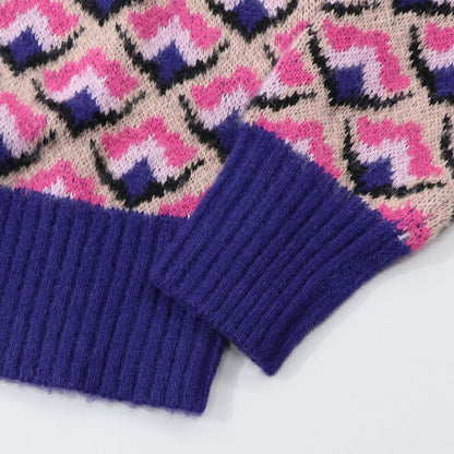 PINKO  マルチカラー ニットカーディガン 総柄 1G180K-A05P