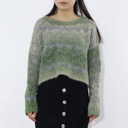 PINKO ニット  グリーン クロップド丈 1G18C5-A09M