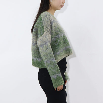 PINKO ニット  グリーン クロップド丈 1G18C5-A09M