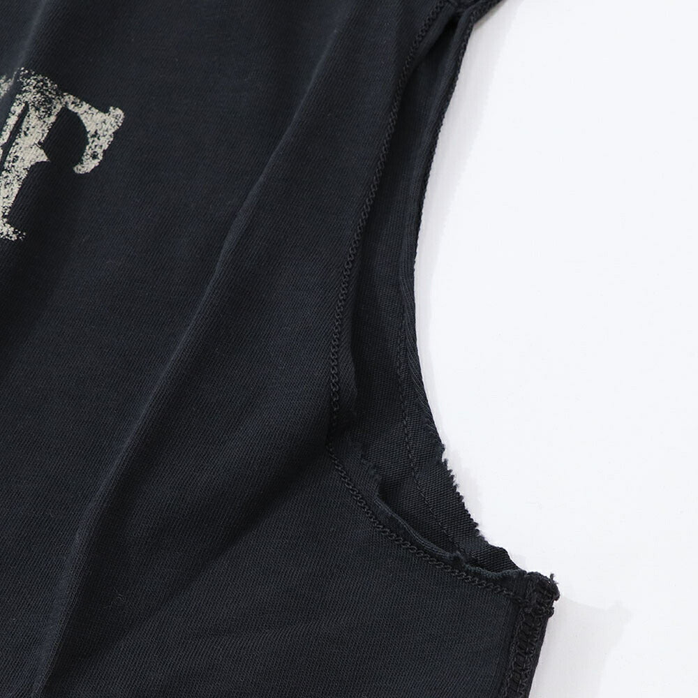 PINKO キャミソール  ブラック ロゴ クロップド丈 100615-A0MN