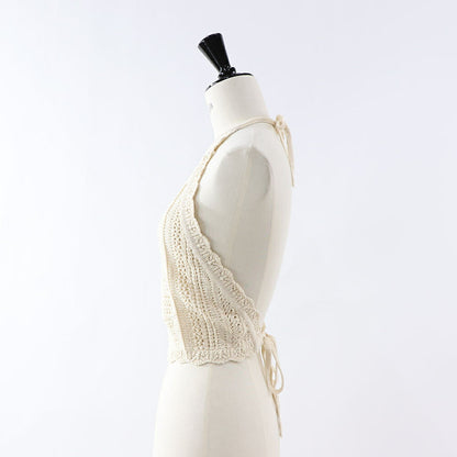 PINKO キャミソール  ベージュ カギ編み 1G15RK-Y6T9