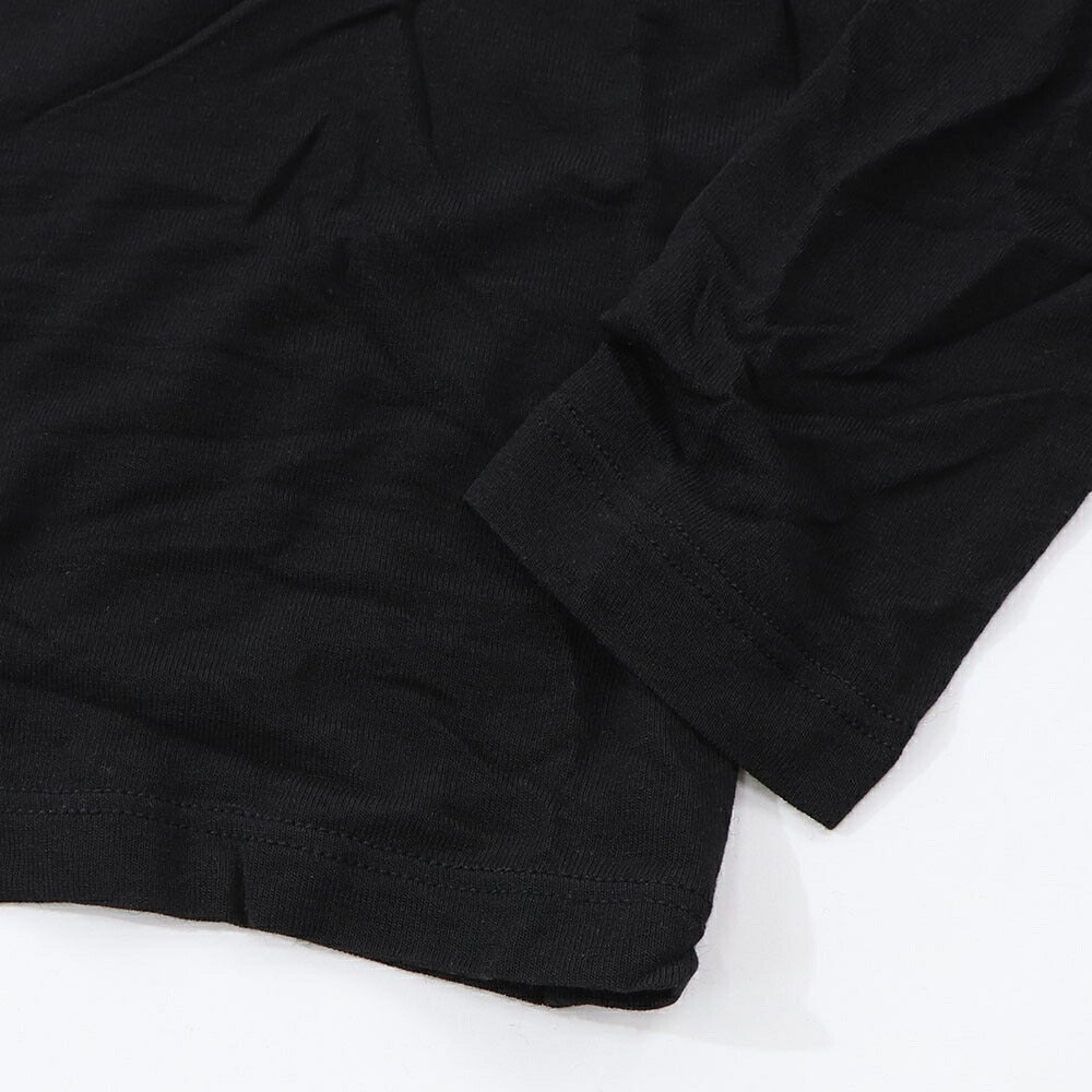 PINKO Tシャツ  ブラック タートルネック ロゴ シースルー 長袖 1G17WA-Y7D2