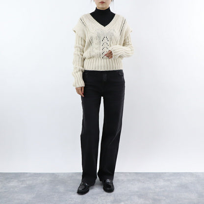 PINKO ニット ベージュ ニットベスト アームウォーマー 1G18AN-A06I