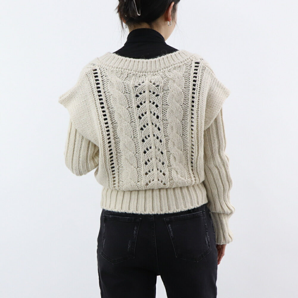 PINKO ニット ベージュ ニットベスト アームウォーマー 1G18AN-A06I