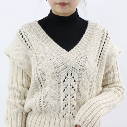 PINKO ニット ベージュ ニットベスト アームウォーマー 1G18AN-A06I