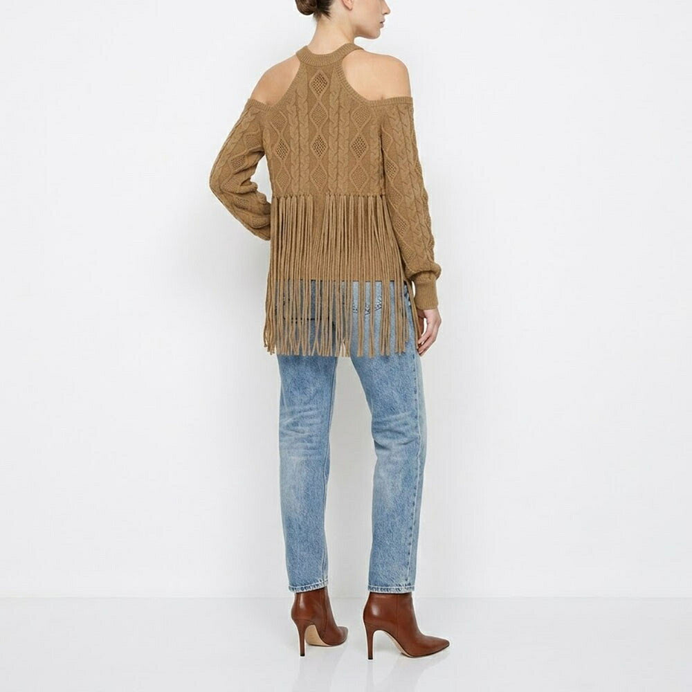 PINKO ピンコ レディース トップス ニット ブラウン フリンジ 1G18B9-A05K