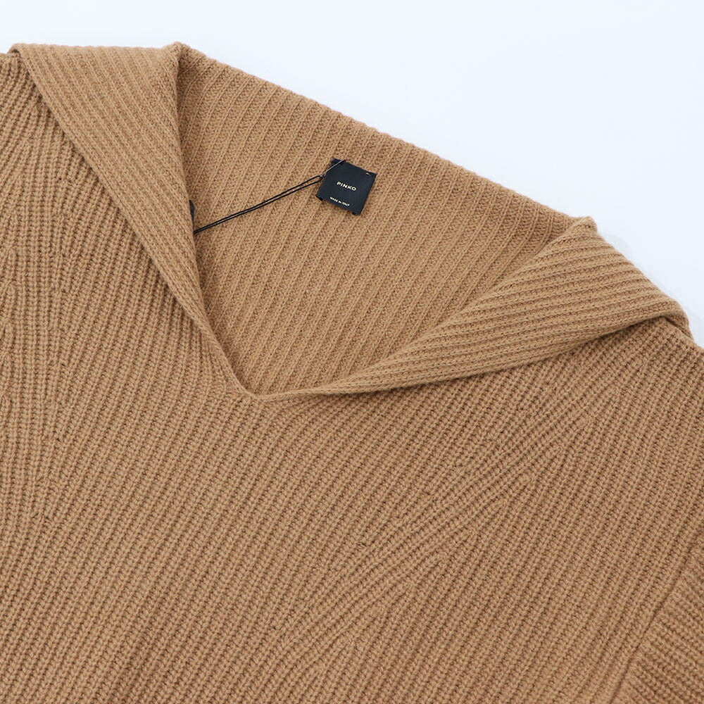 PINKO ニット  ブラウン ブラック 襟 ショート丈 1G18JW-A0CS