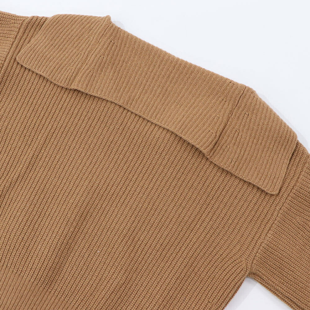 PINKO ニット  ブラウン ブラック 襟 ショート丈 1G18JW-A0CS